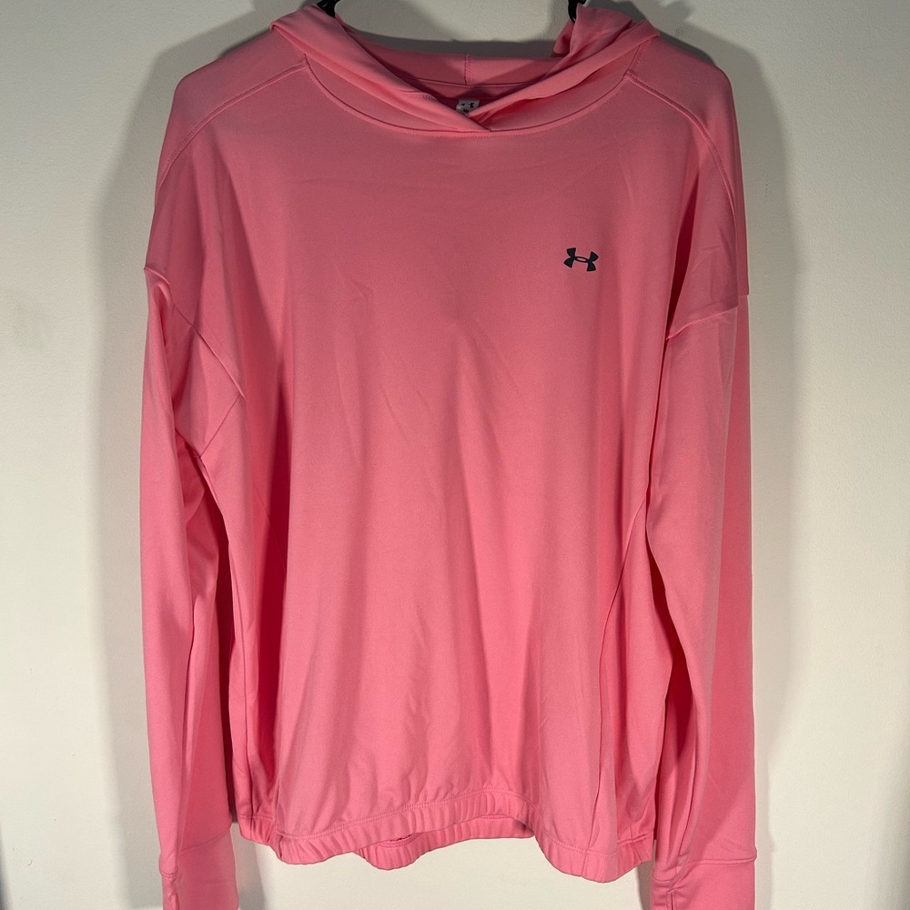 Under Armour Pink long sleeve top with hood
